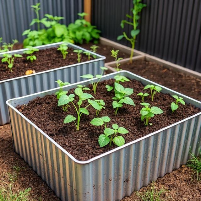 Galvanised Steel Raised Garden Bed