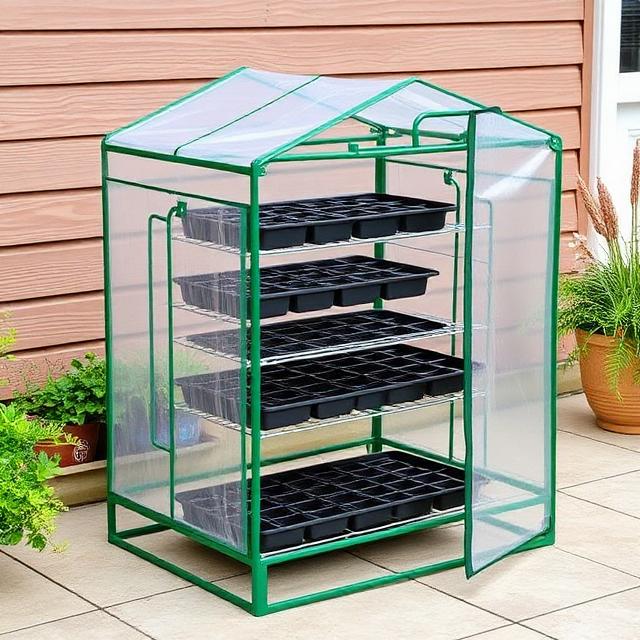 Kingfisher 4 Tier Mini Greenhouse