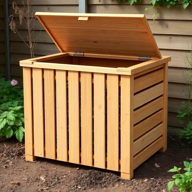 Outsunny Wooden Compost Bin