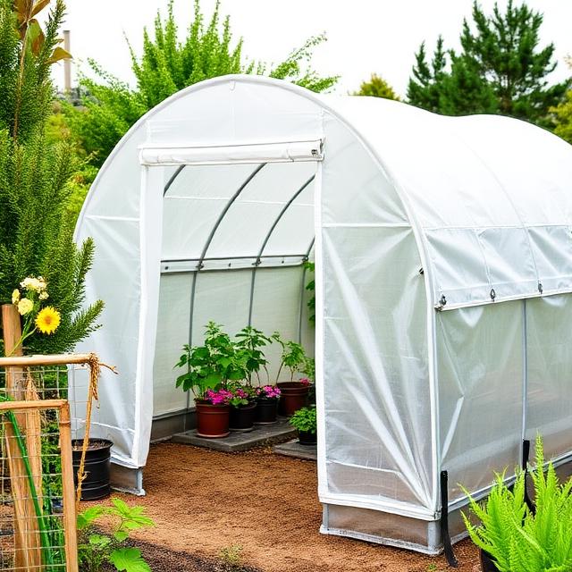 Small Polytunnel Greenhouse (3 × 2 m)